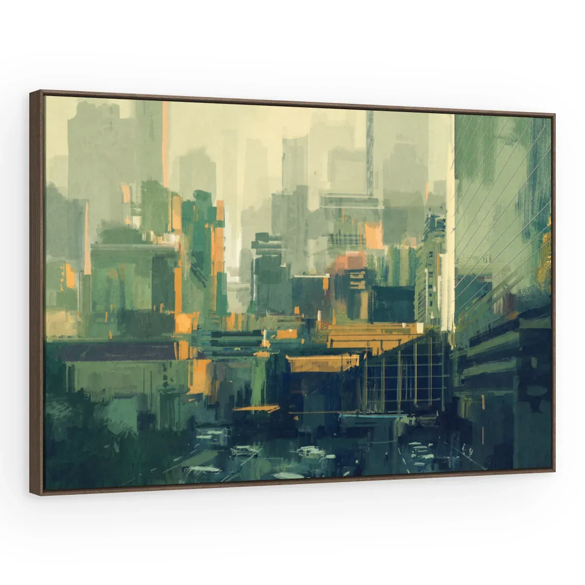 Quadro Decorativo Canvas Cidade Abstrata - CI0198