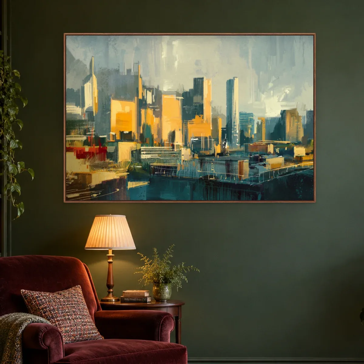 Quadro Decorativo Canvas Metrópole Pintada - CI0199