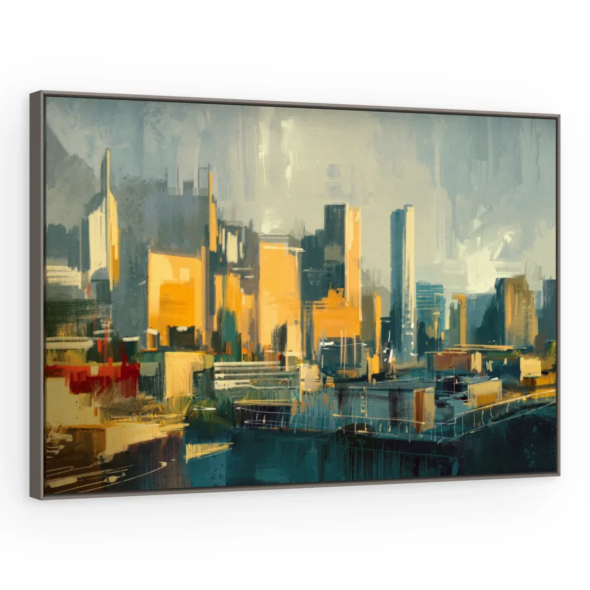 Quadro Decorativo Canvas Metrópole Pintada - CI0199