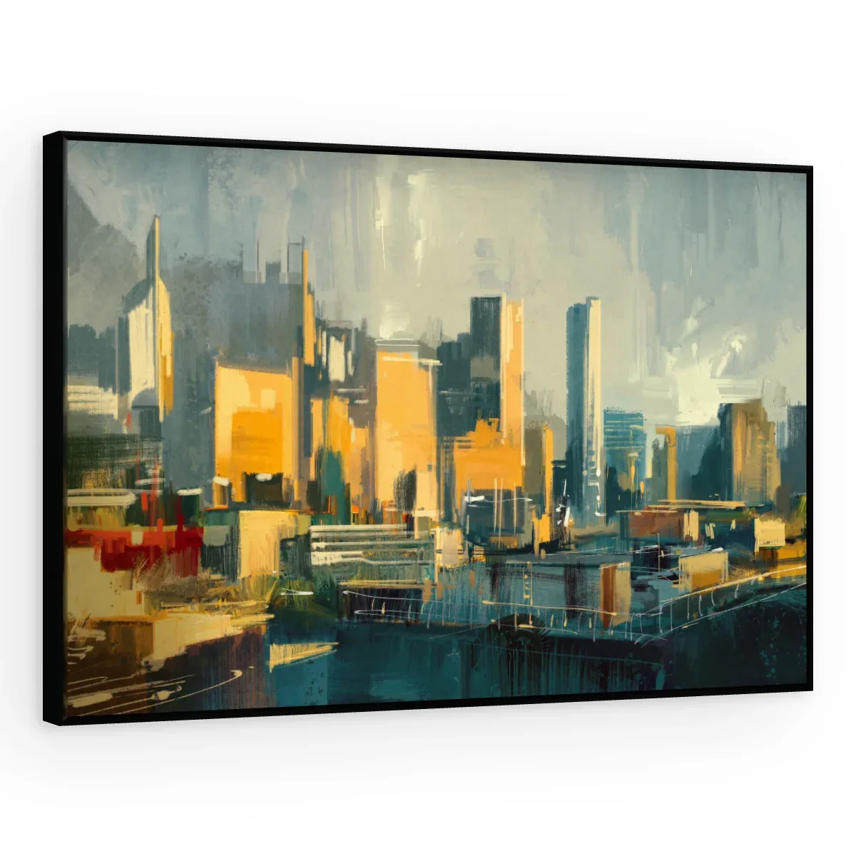 Quadro Decorativo Canvas Metrópole Pintada - CI0199