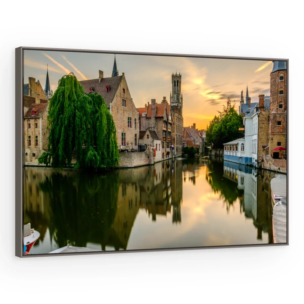Quadro Decorativo Canvas Bruges Dourada - CI0202