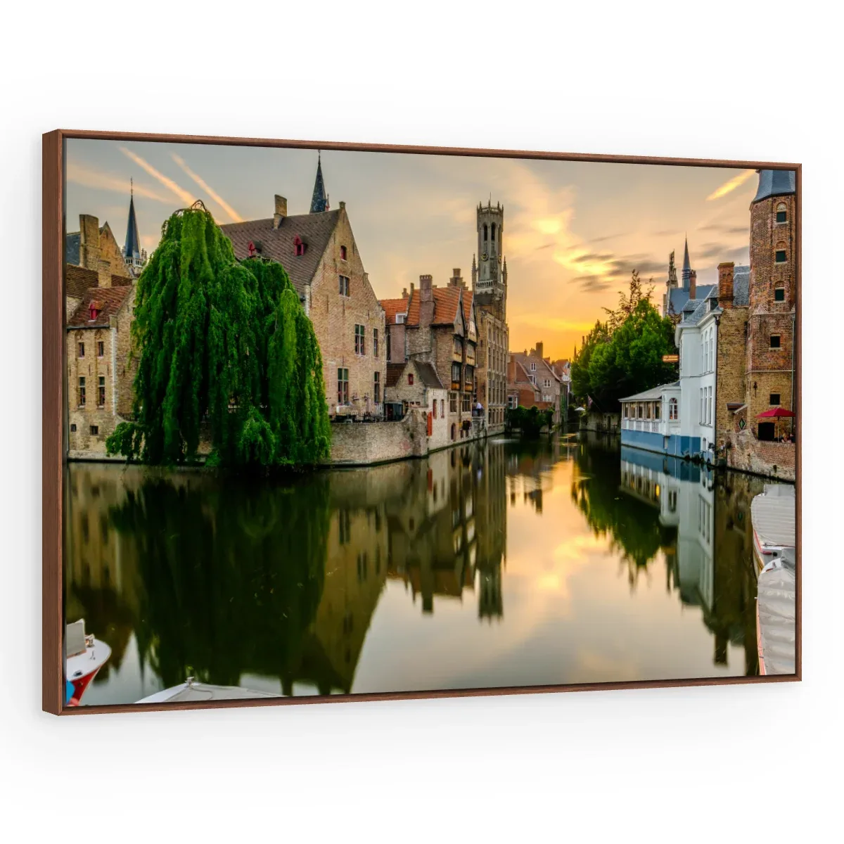 Quadro Decorativo Canvas Bruges Dourada - CI0202