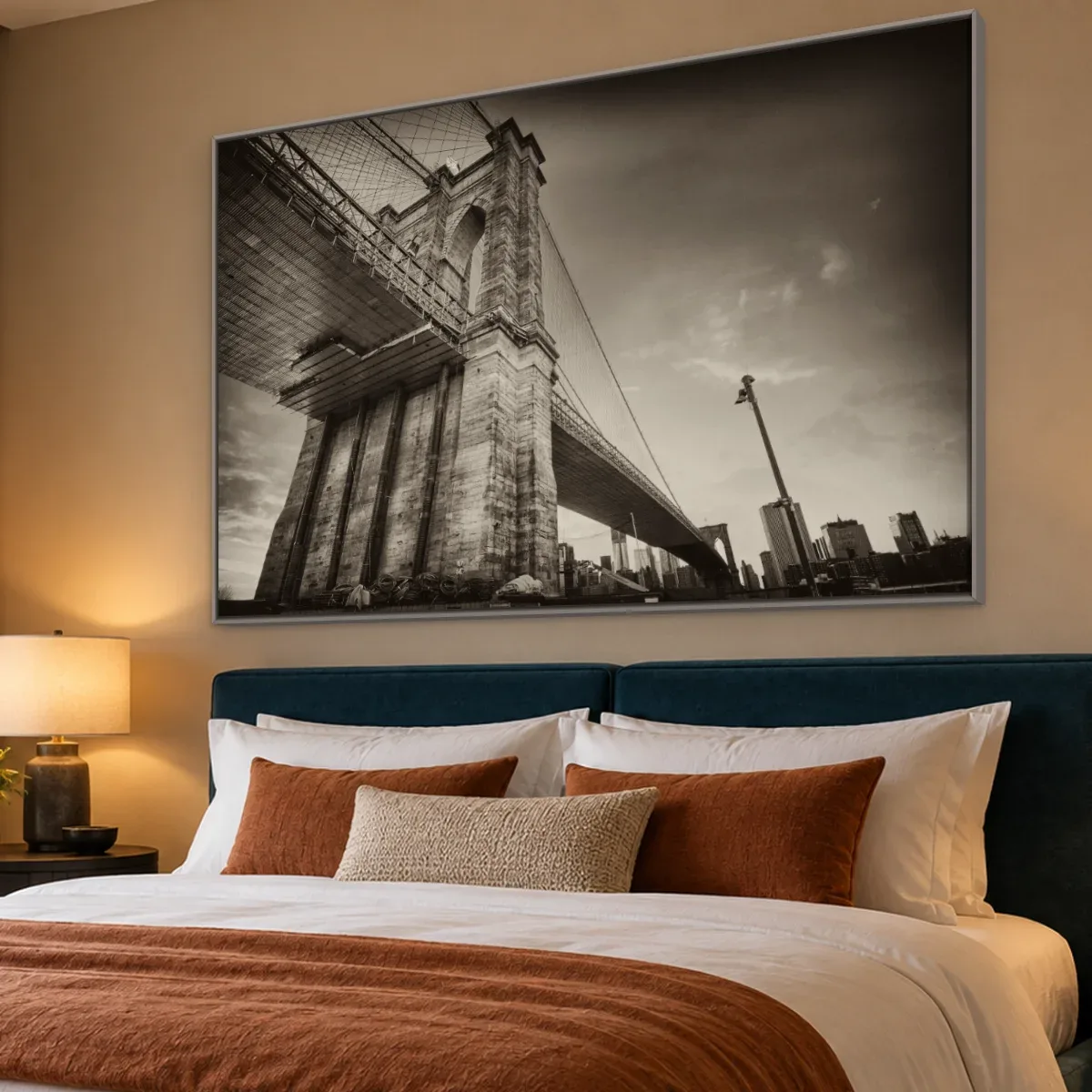 Quadro Decorativo Canvas Brooklyn Sombria - CI0203