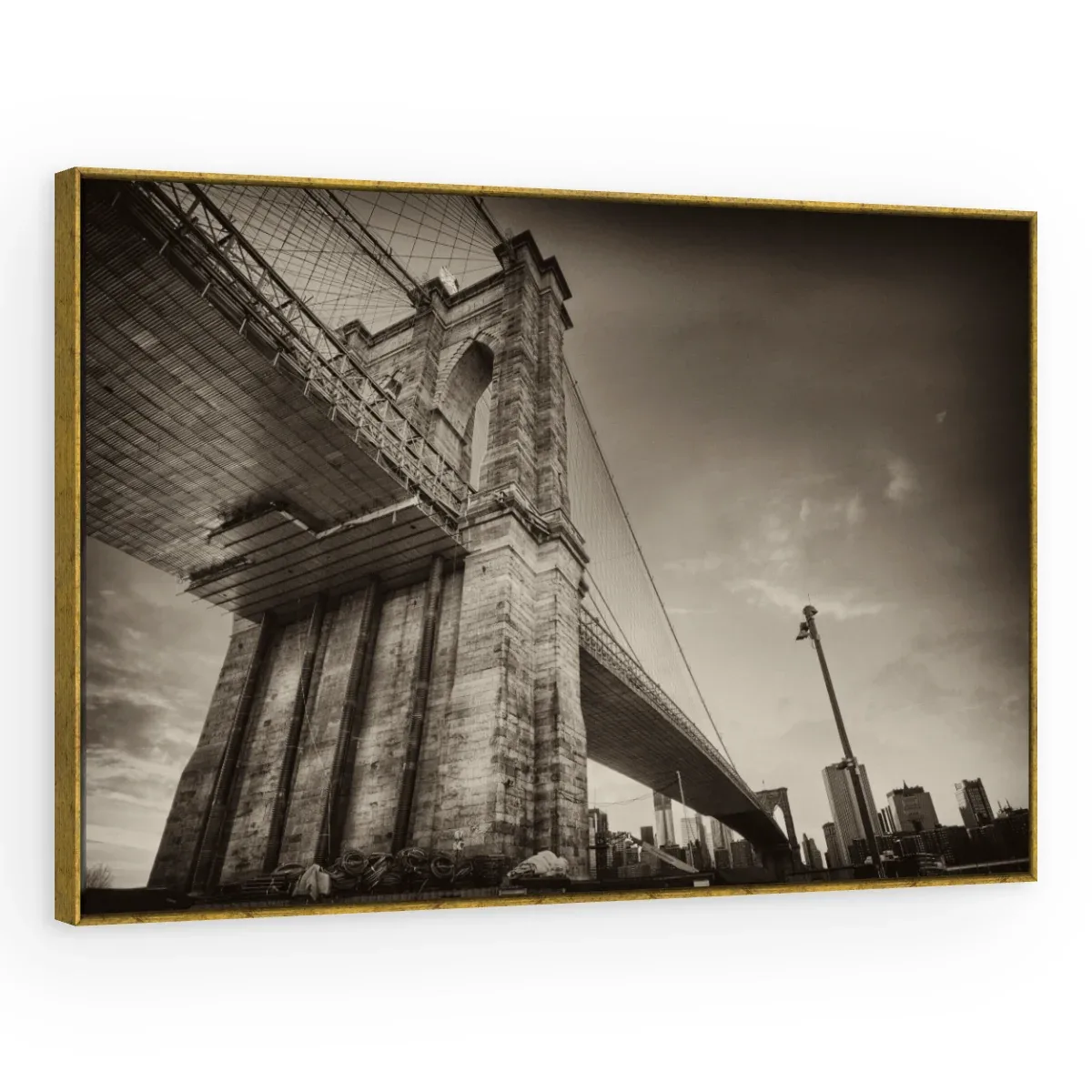 Quadro Decorativo Canvas Brooklyn Sombria - CI0203
