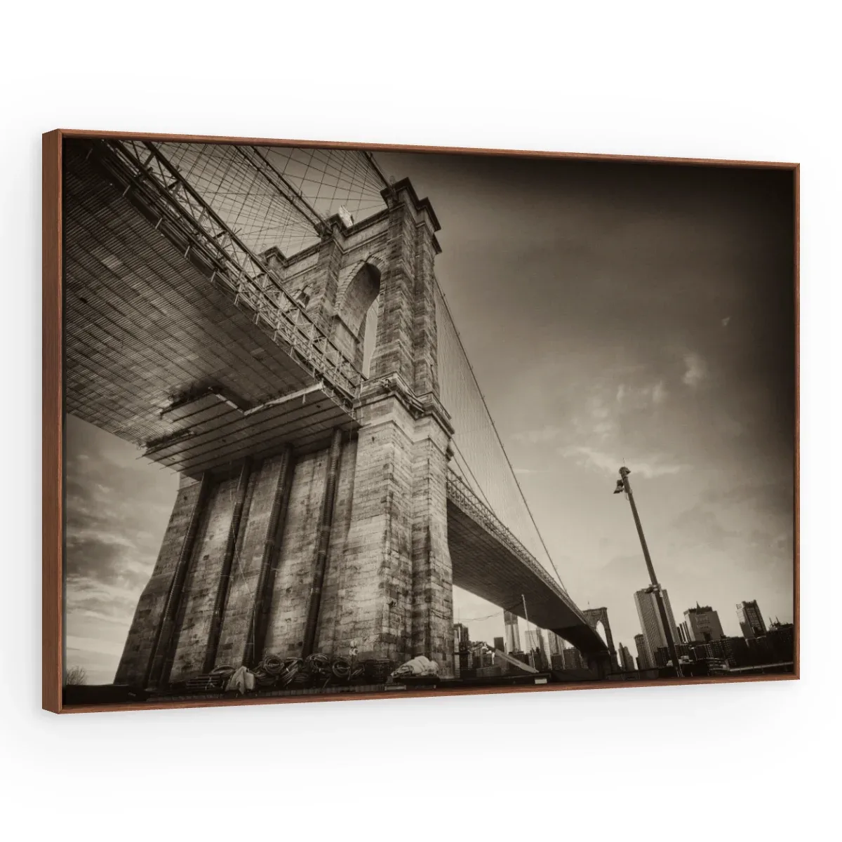 Quadro Decorativo Canvas Brooklyn Sombria - CI0203
