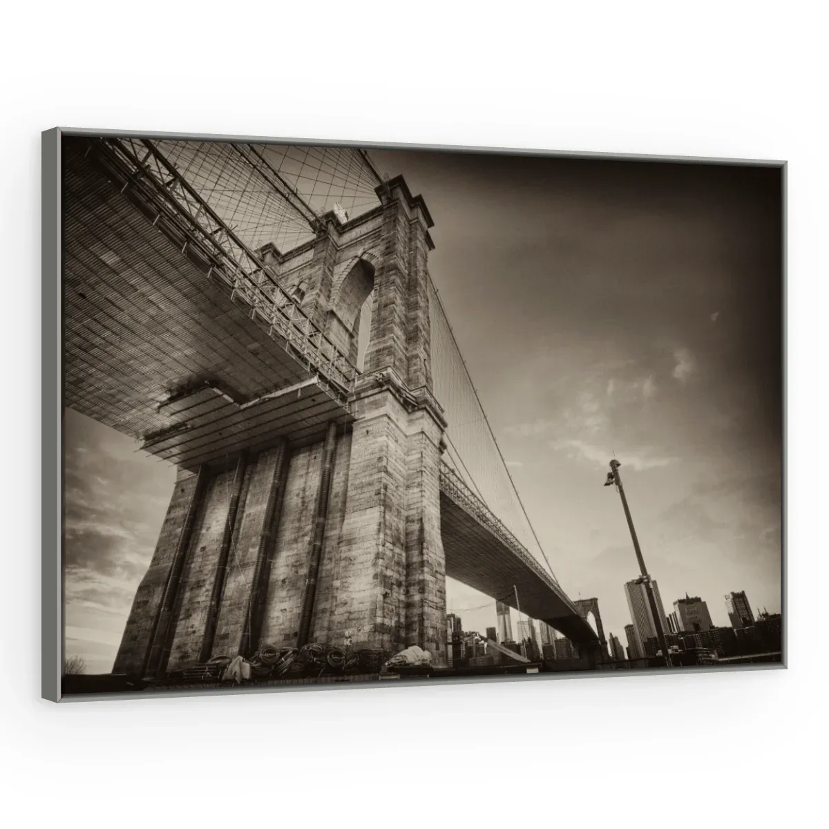 Quadro Decorativo Canvas Brooklyn Sombria - CI0203