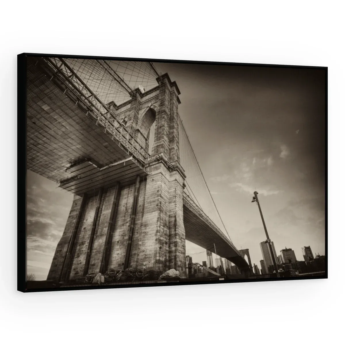 Quadro Decorativo Canvas Brooklyn Sombria - CI0203