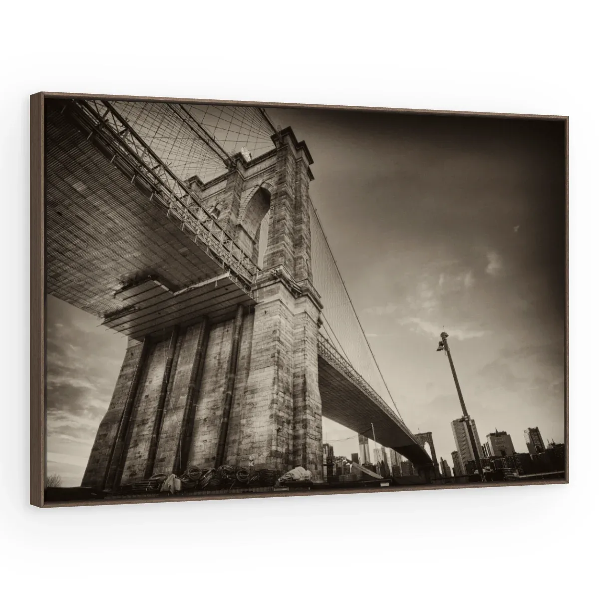 Quadro Decorativo Canvas Brooklyn Sombria - CI0203