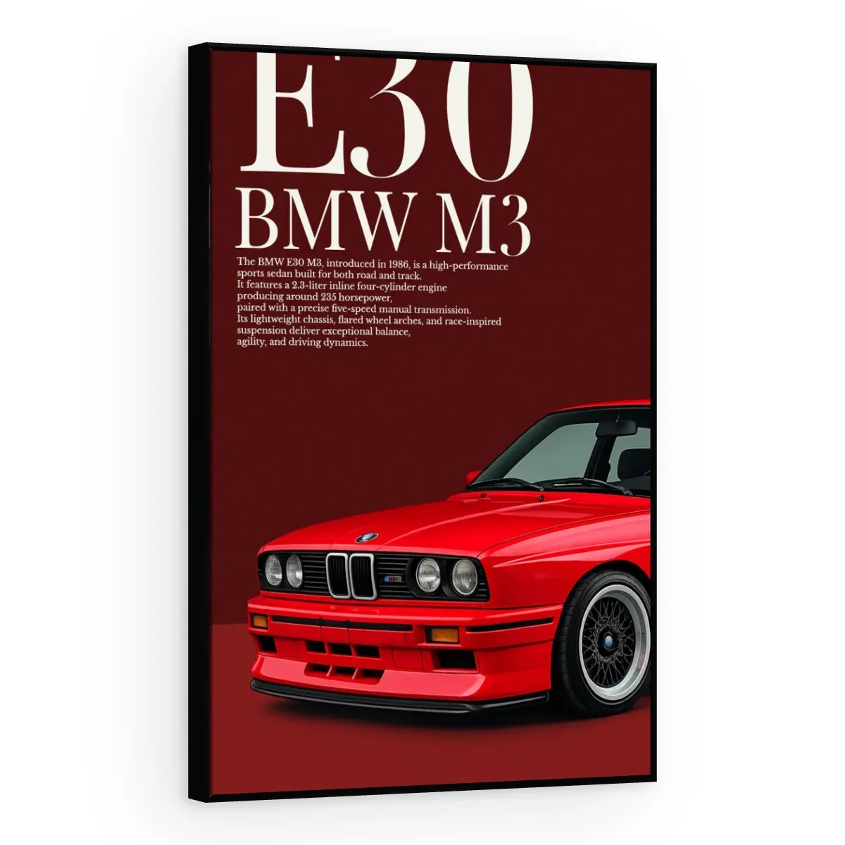 Quadro Decorativo Canvas BMW M3 - CR0007