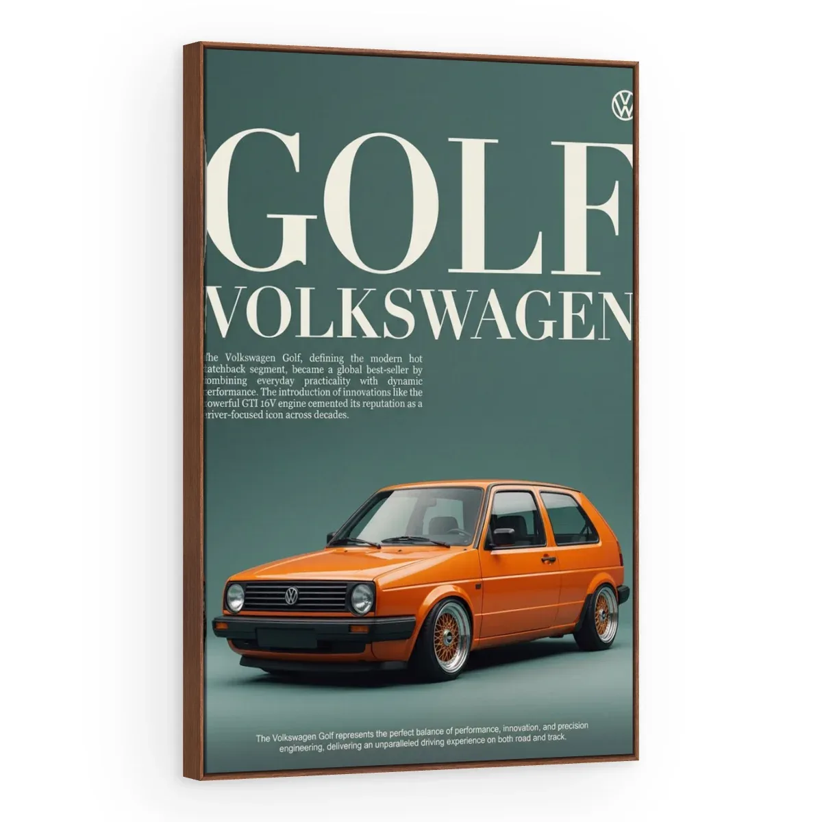 Quadro Decorativo Canvas Golf Laranja - CR0008