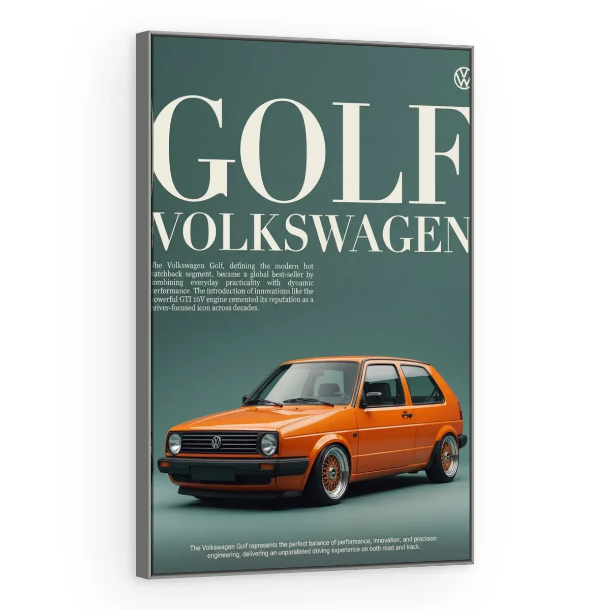 Quadro Decorativo Canvas Golf Laranja - CR0008