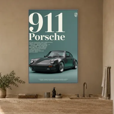 Quadro Decorativo Canvas Porsche Clássico - CR0009