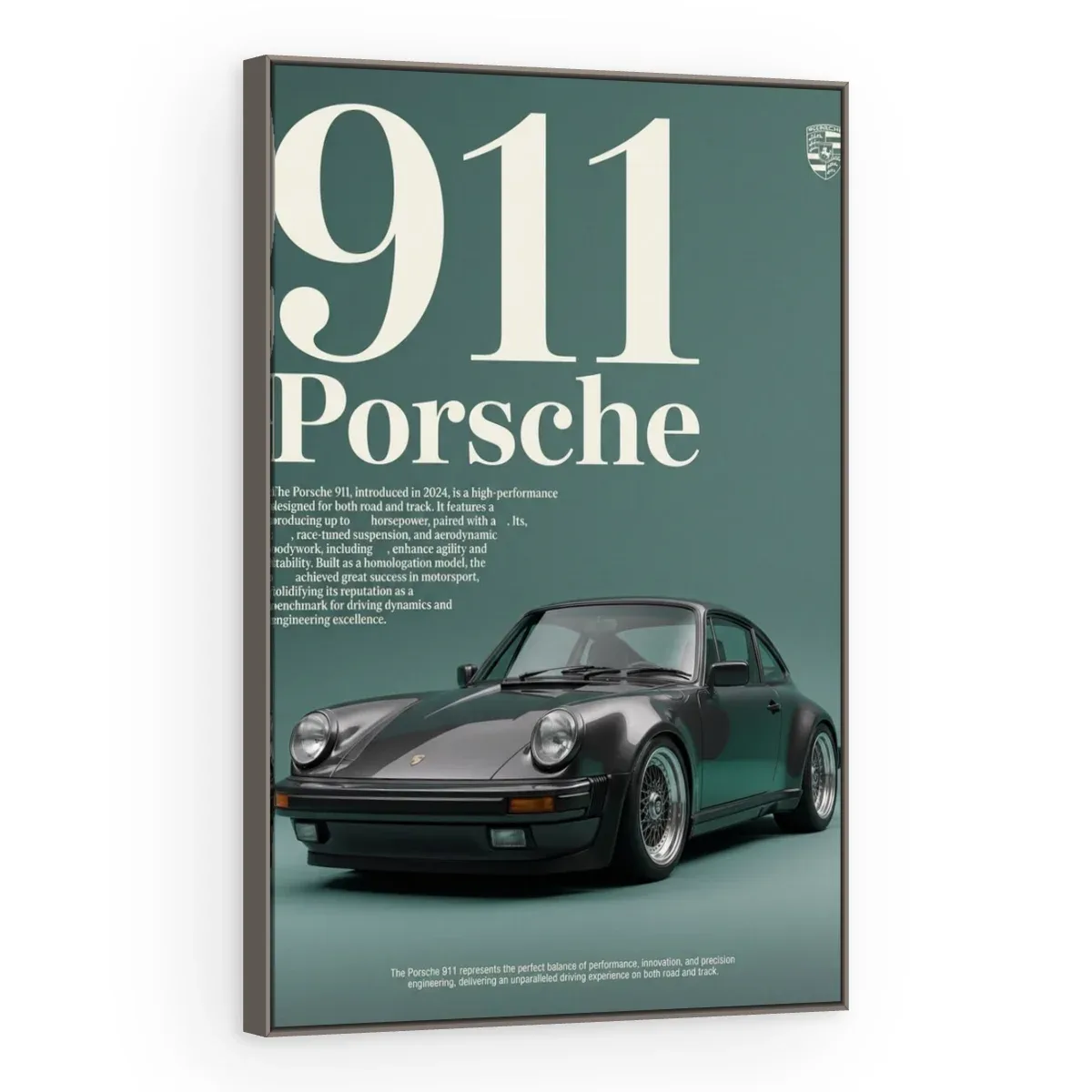 Quadro Decorativo Canvas Porsche Clássico - CR0009