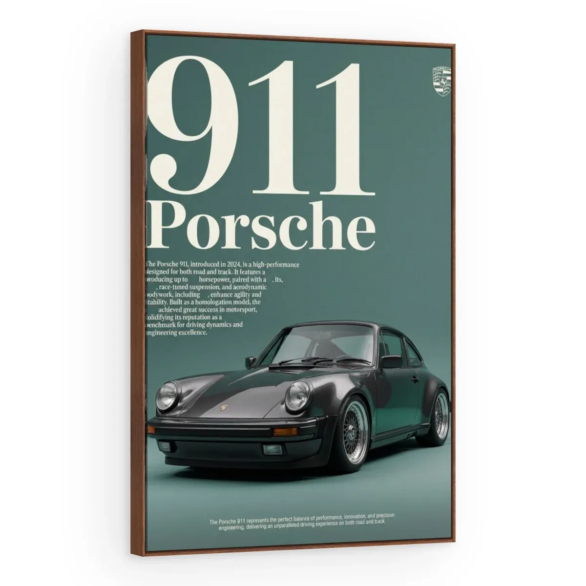 Quadro Decorativo Canvas Porsche Clássico - CR0009