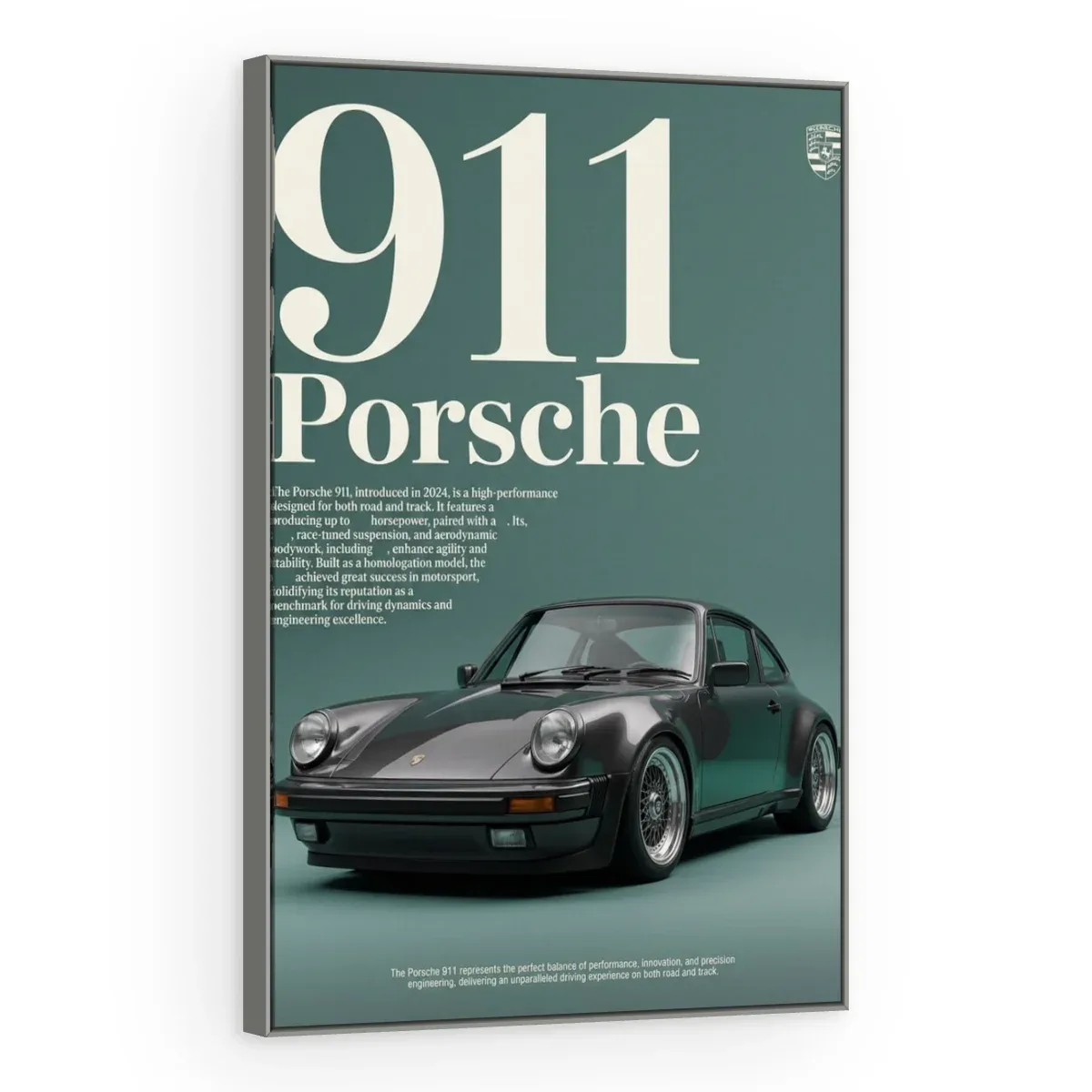 Quadro Decorativo Canvas Porsche Clássico - CR0009