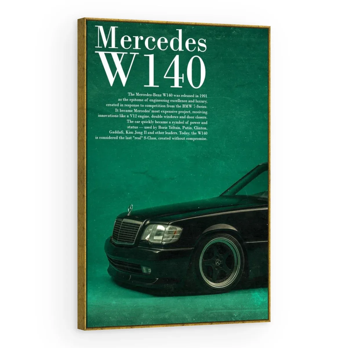 Quadro Decorativo Canvas Mercedes W140 - CR0012