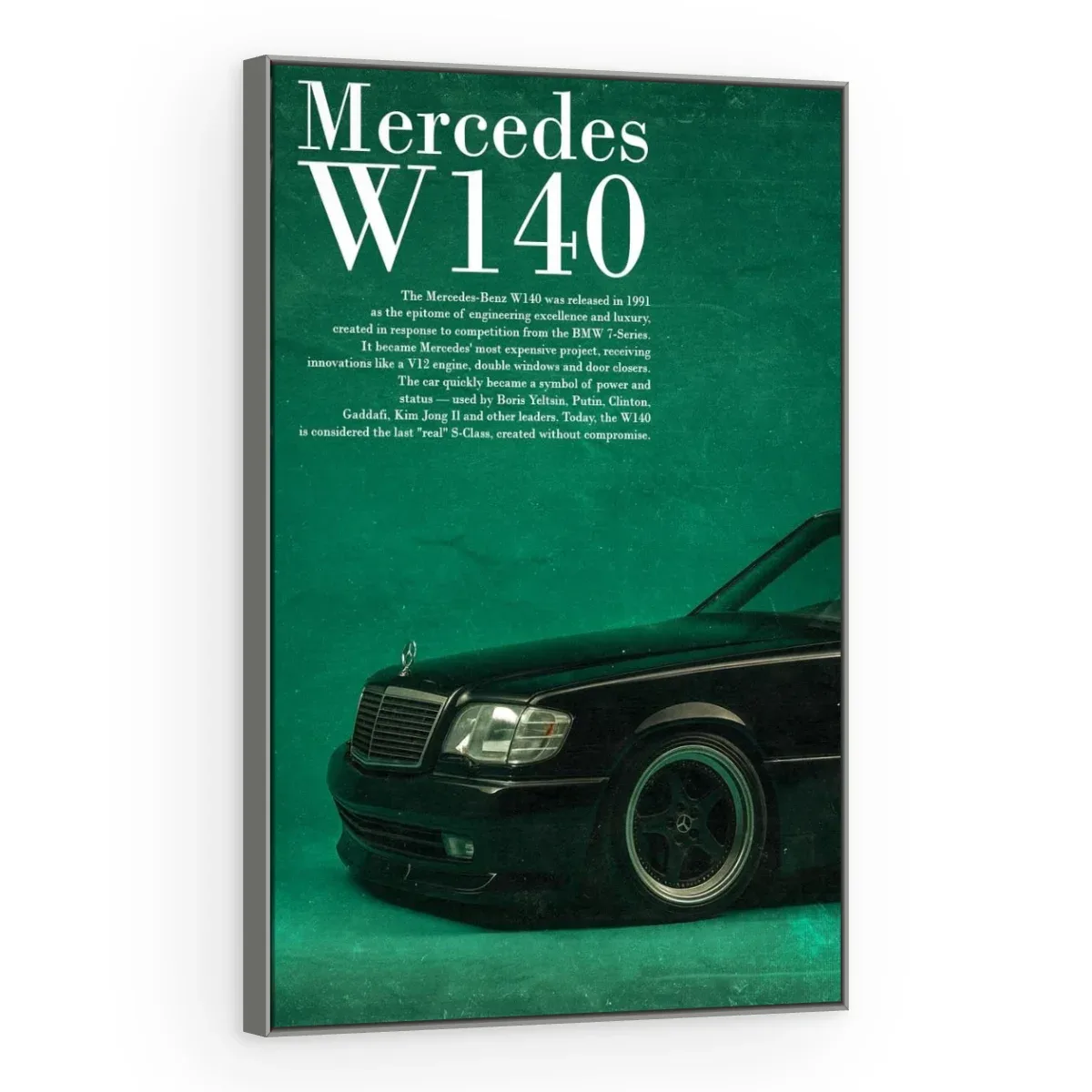 Quadro Decorativo Canvas Mercedes W140 - CR0012