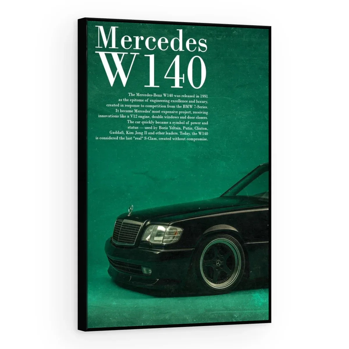 Quadro Decorativo Canvas Mercedes W140 - CR0012