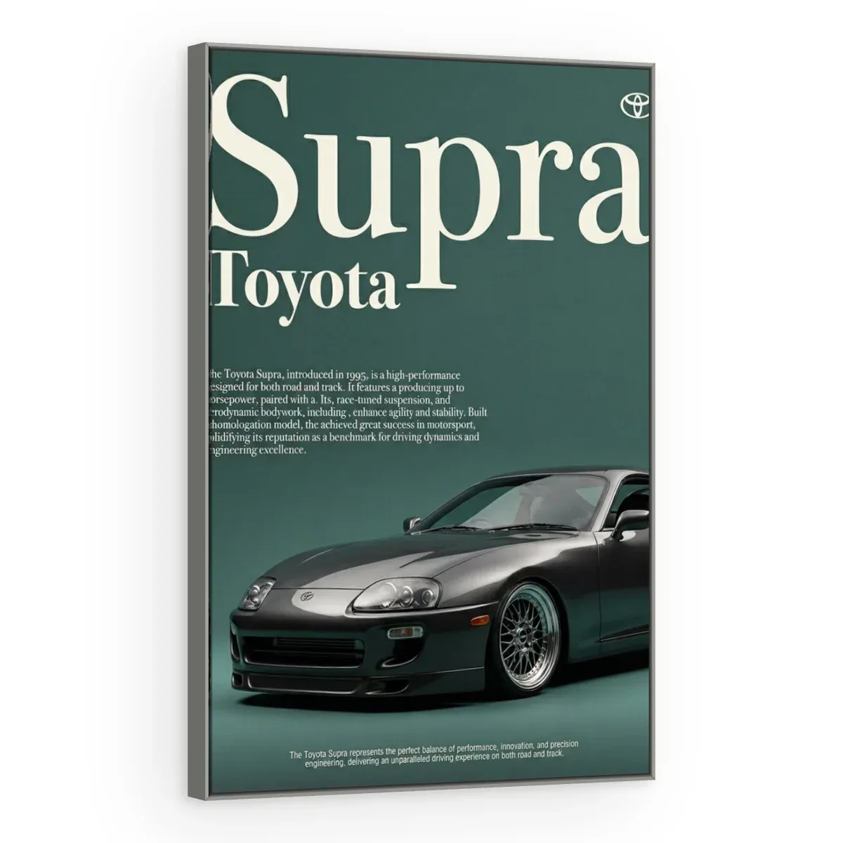 Quadro Decorativo Canvas Toyota Supra - CR0015