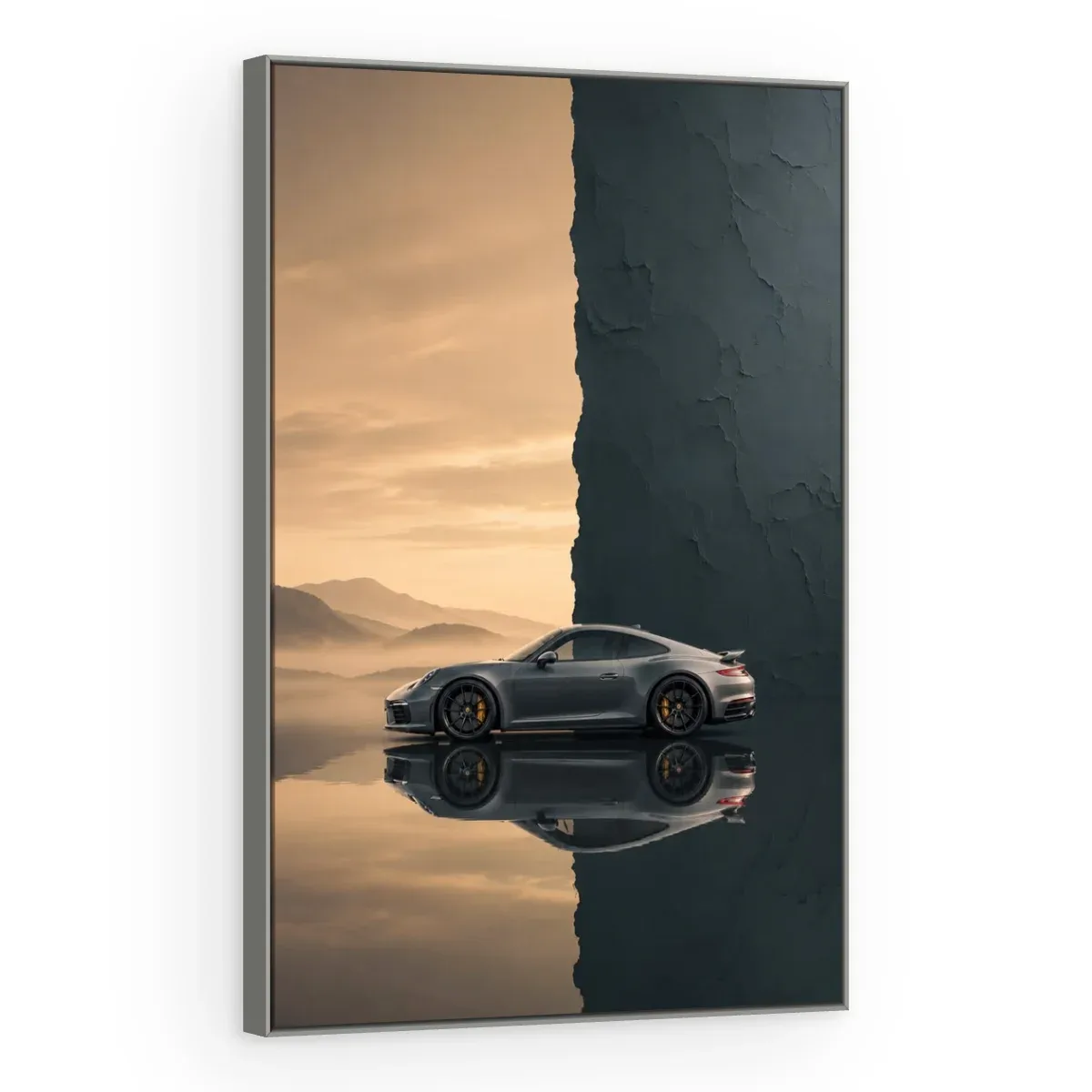 Quadro Decorativo Canvas Porsche Espelhado - CR0019