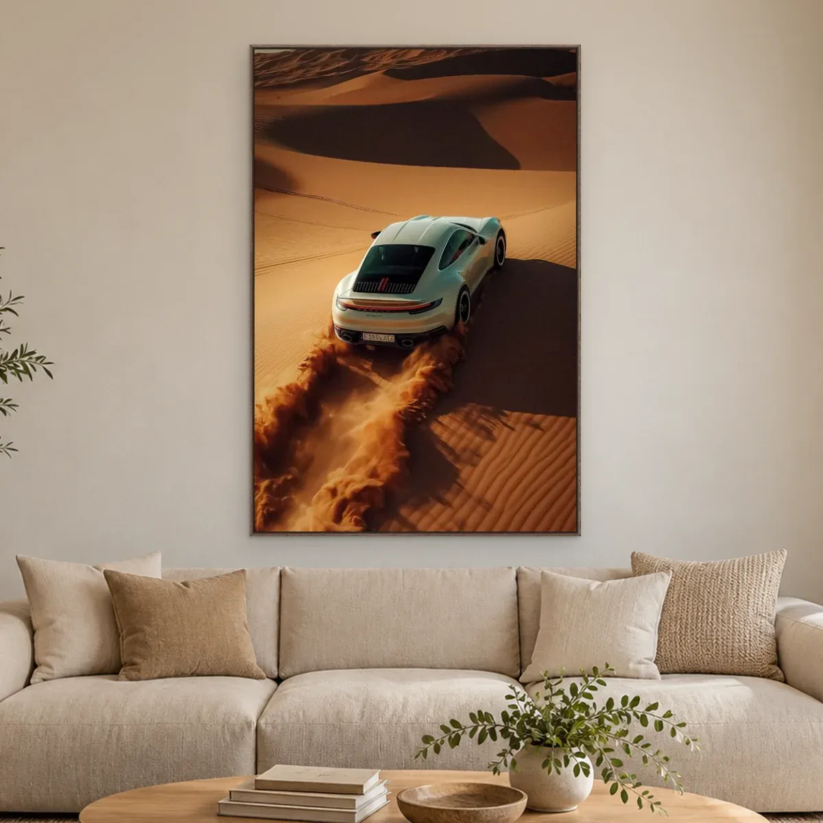 Quadro Decorativo Canvas Porsche Dunas - CR0020