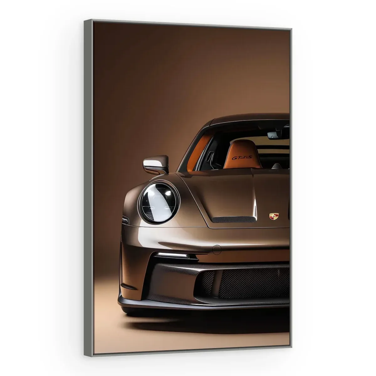 Quadro Decorativo Canvas Porsche Bronze - CR0021