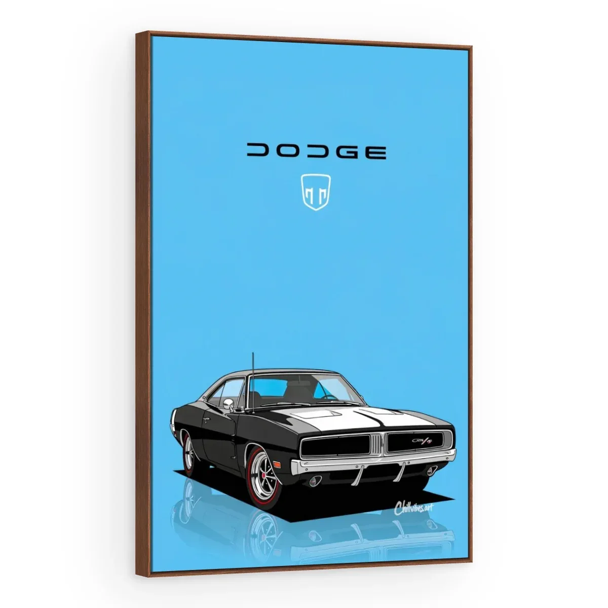 Quadro Decorativo Canvas Dodge Charger - CR0025