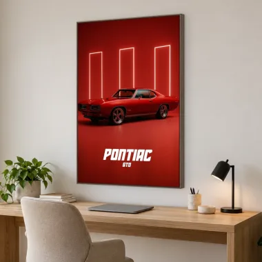 Quadro Decorativo Canvas Pontiac GTO - CR0026