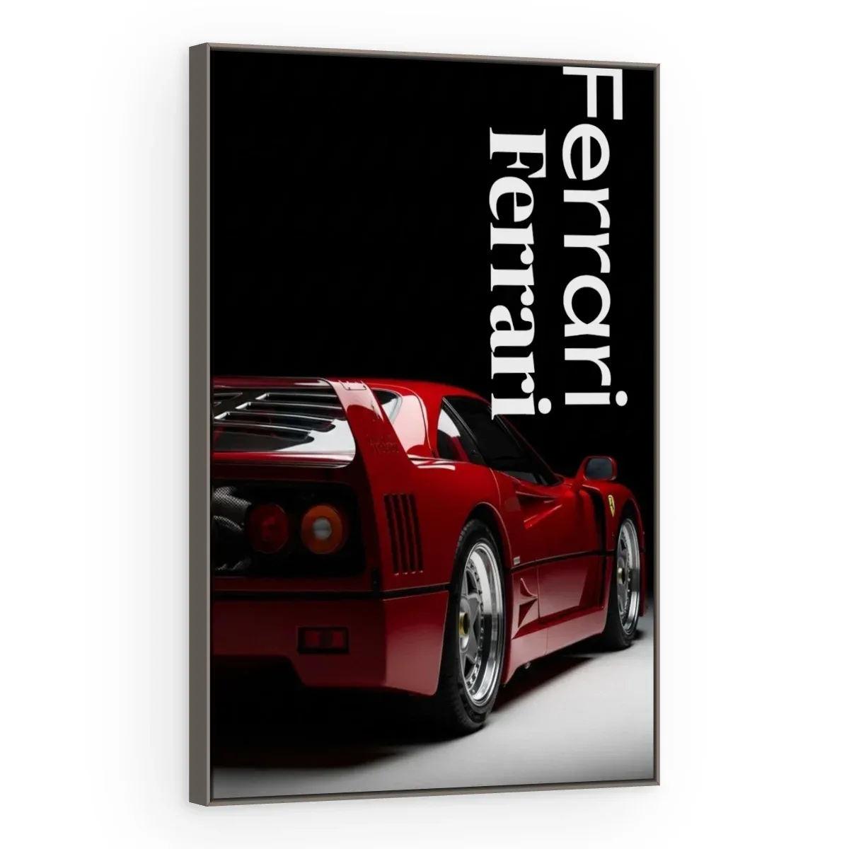 Quadro Decorativo Canvas Ferrari Traseira - CR0032