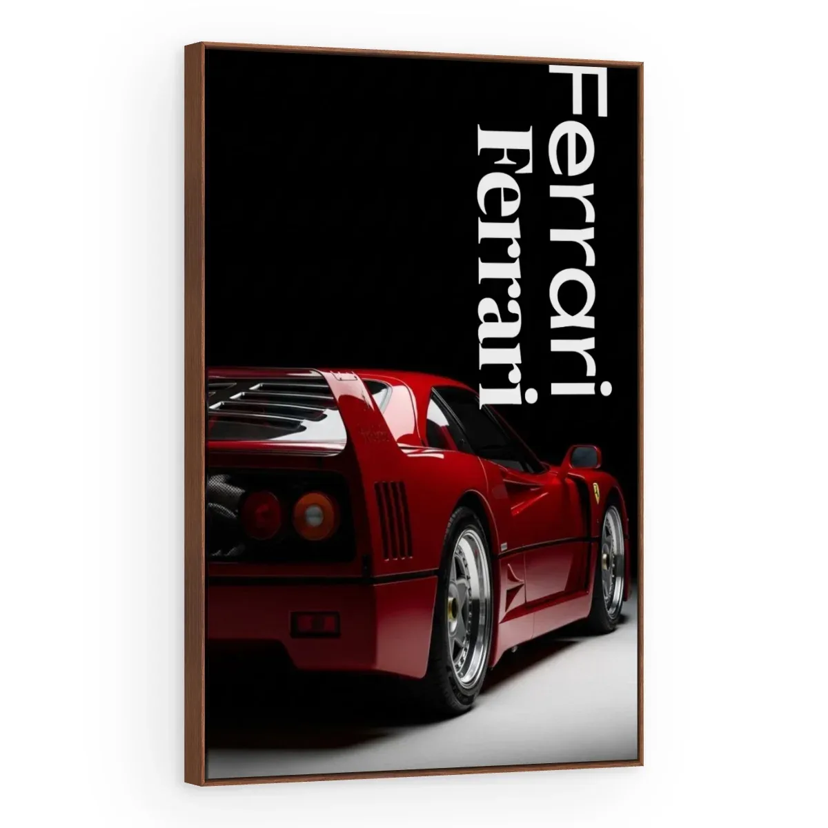 Quadro Decorativo Canvas Ferrari Traseira - CR0032