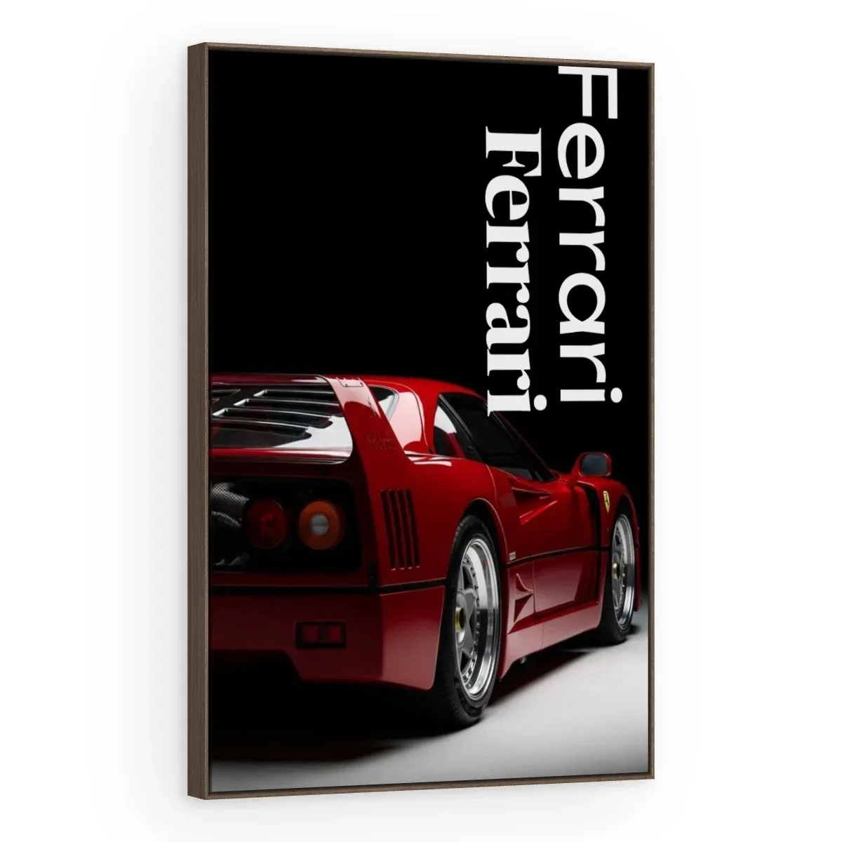 Quadro Decorativo Canvas Ferrari Traseira - CR0032