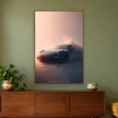 Quadro Decorativo Canvas Porsche Névoa - CR0033
