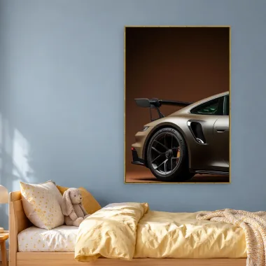Quadro Decorativo Canvas Porsche Caramelo - CR0034