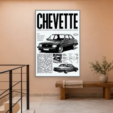 Quadro Decorativo Canvas Chevette Clássico - CR0036