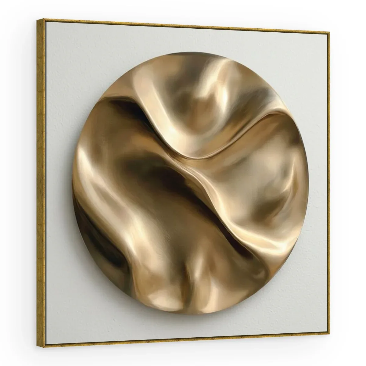 Quadro Decorativo Canvas Escultura Circular - ES0001