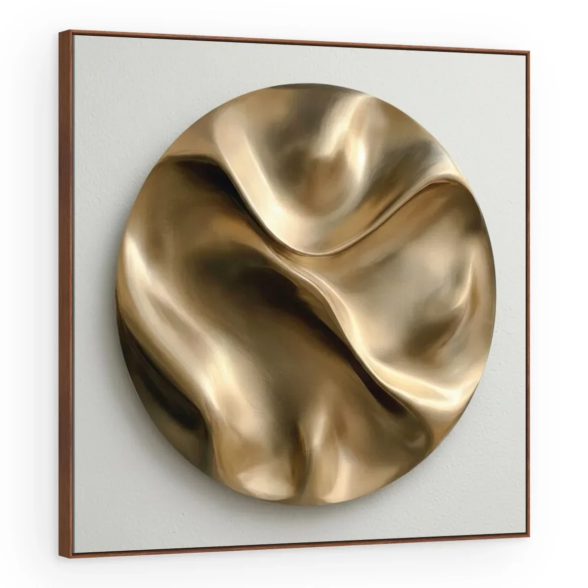 Quadro Decorativo Canvas Escultura Circular - ES0001