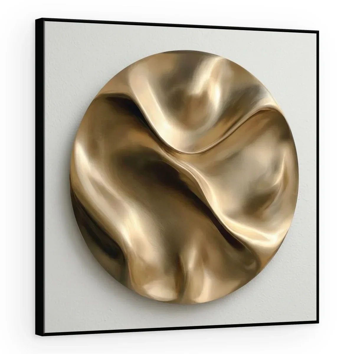 Quadro Decorativo Canvas Escultura Circular - ES0001