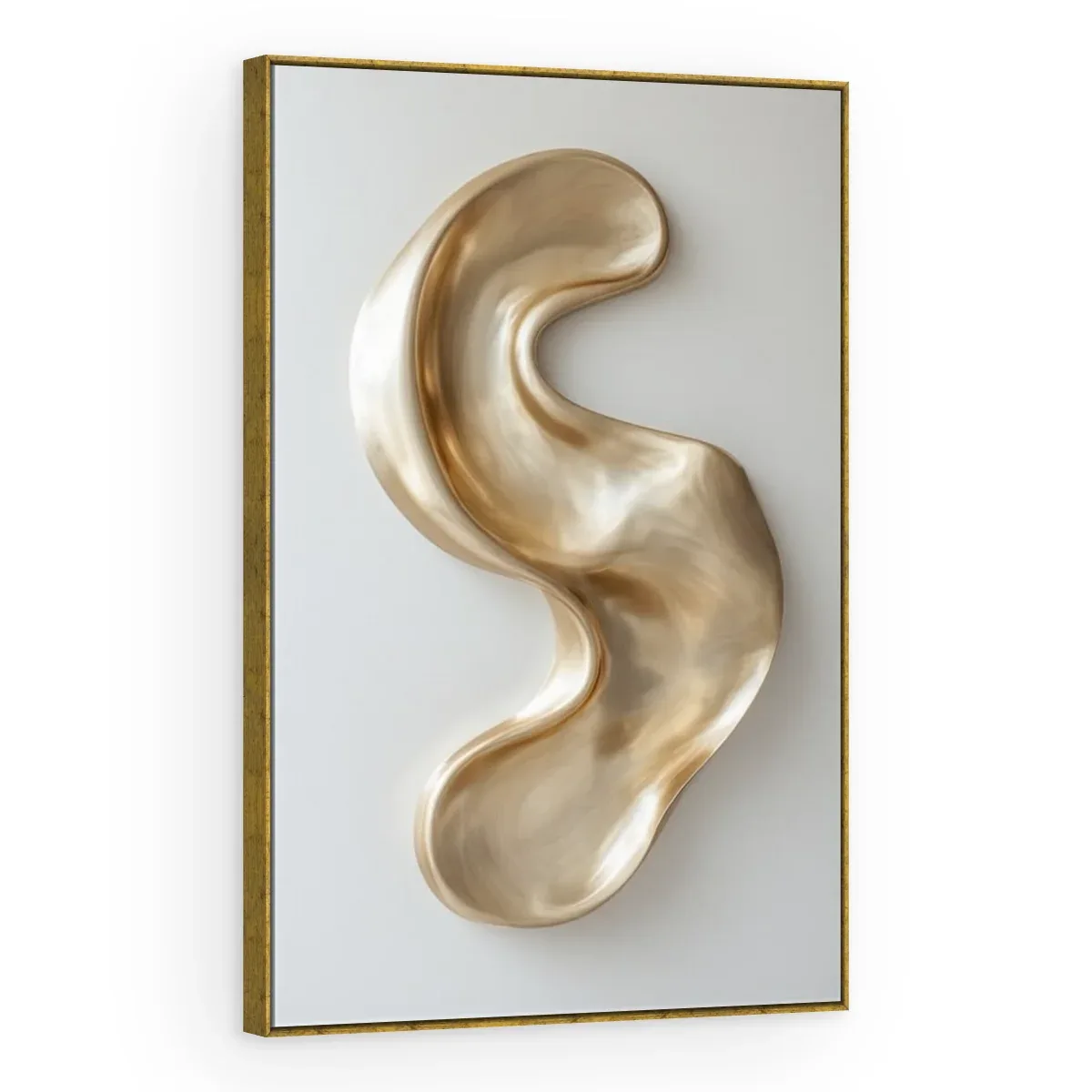 Quadro Decorativo Canvas Curva Champanhe - ES0003