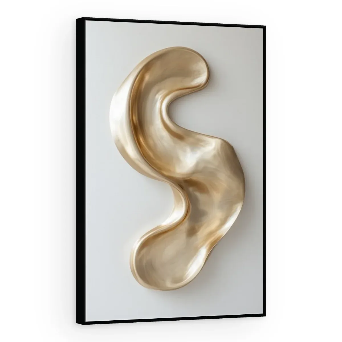 Quadro Decorativo Canvas Curva Champanhe - ES0003