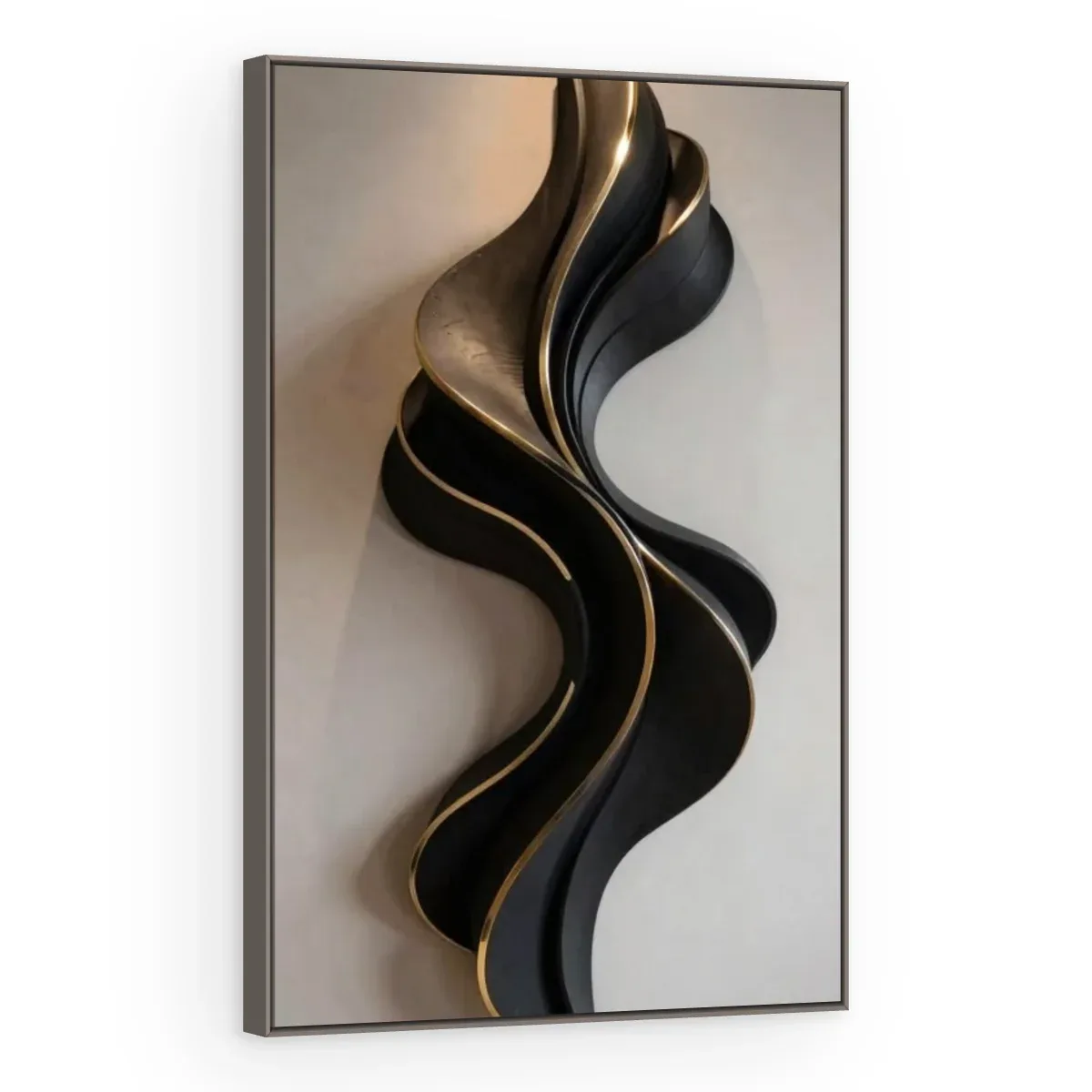 Quadro Decorativo Canvas Onda Negra - ES0004