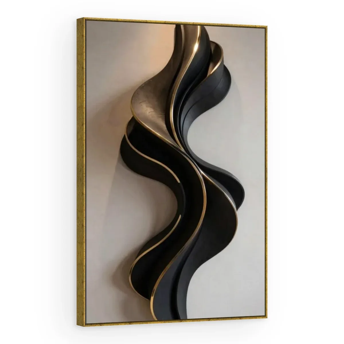 Quadro Decorativo Canvas Onda Negra - ES0004