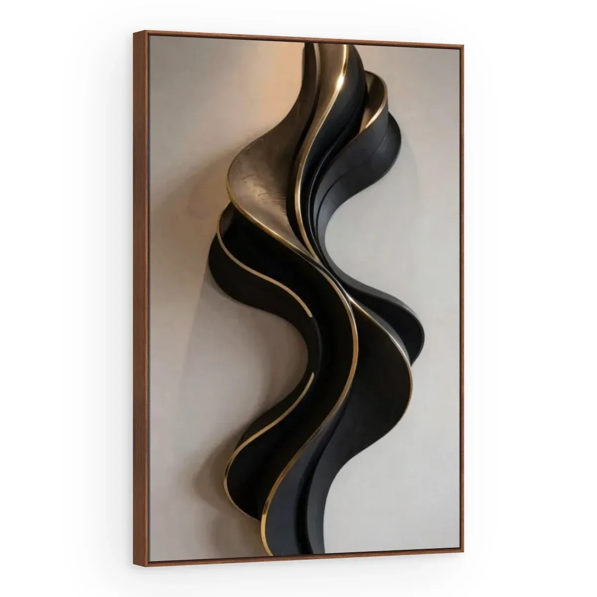 Quadro Decorativo Canvas Onda Negra - ES0004