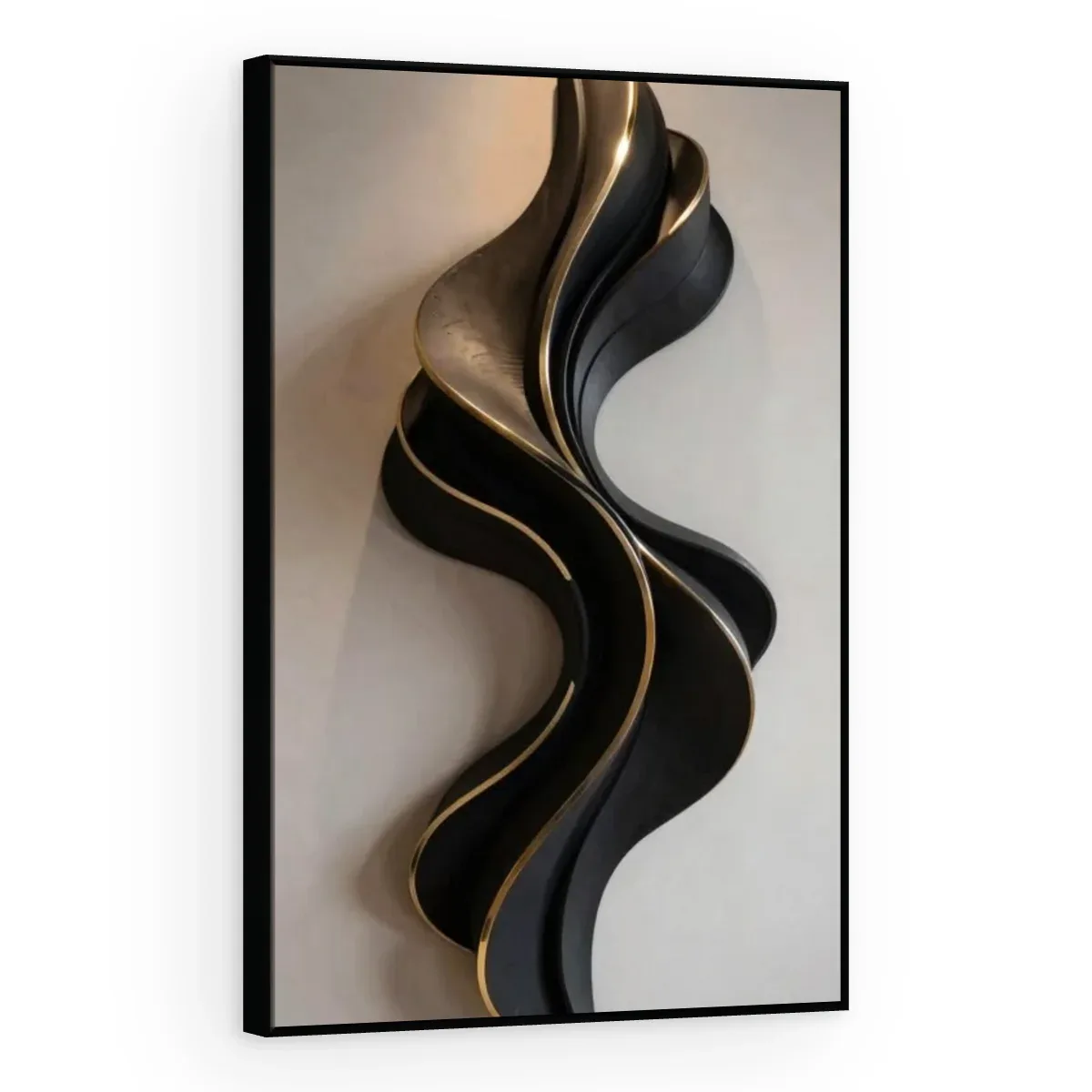 Quadro Decorativo Canvas Onda Negra - ES0004