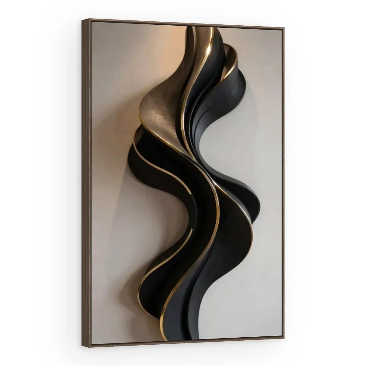 Quadro Decorativo Canvas Onda Negra - ES0004