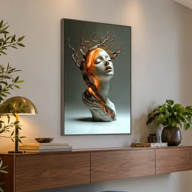 Quadro Decorativo Canvas Busto Florestal - ES0007