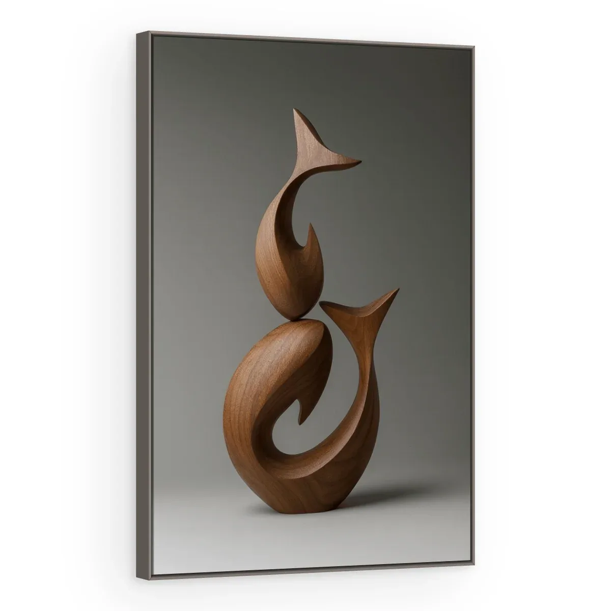 Quadro Decorativo Canvas Espiral Nogueira - ES0008