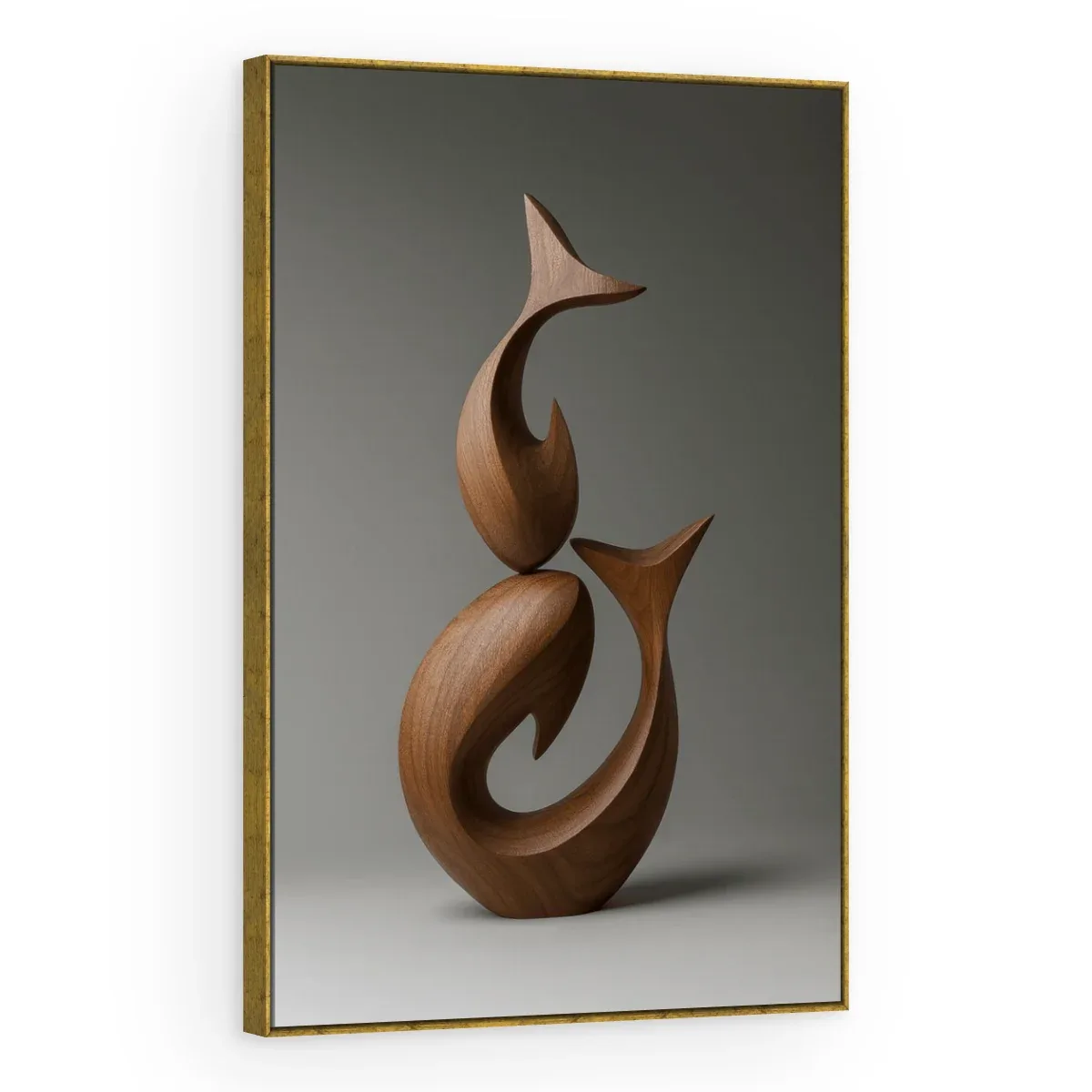 Quadro Decorativo Canvas Espiral Nogueira - ES0008
