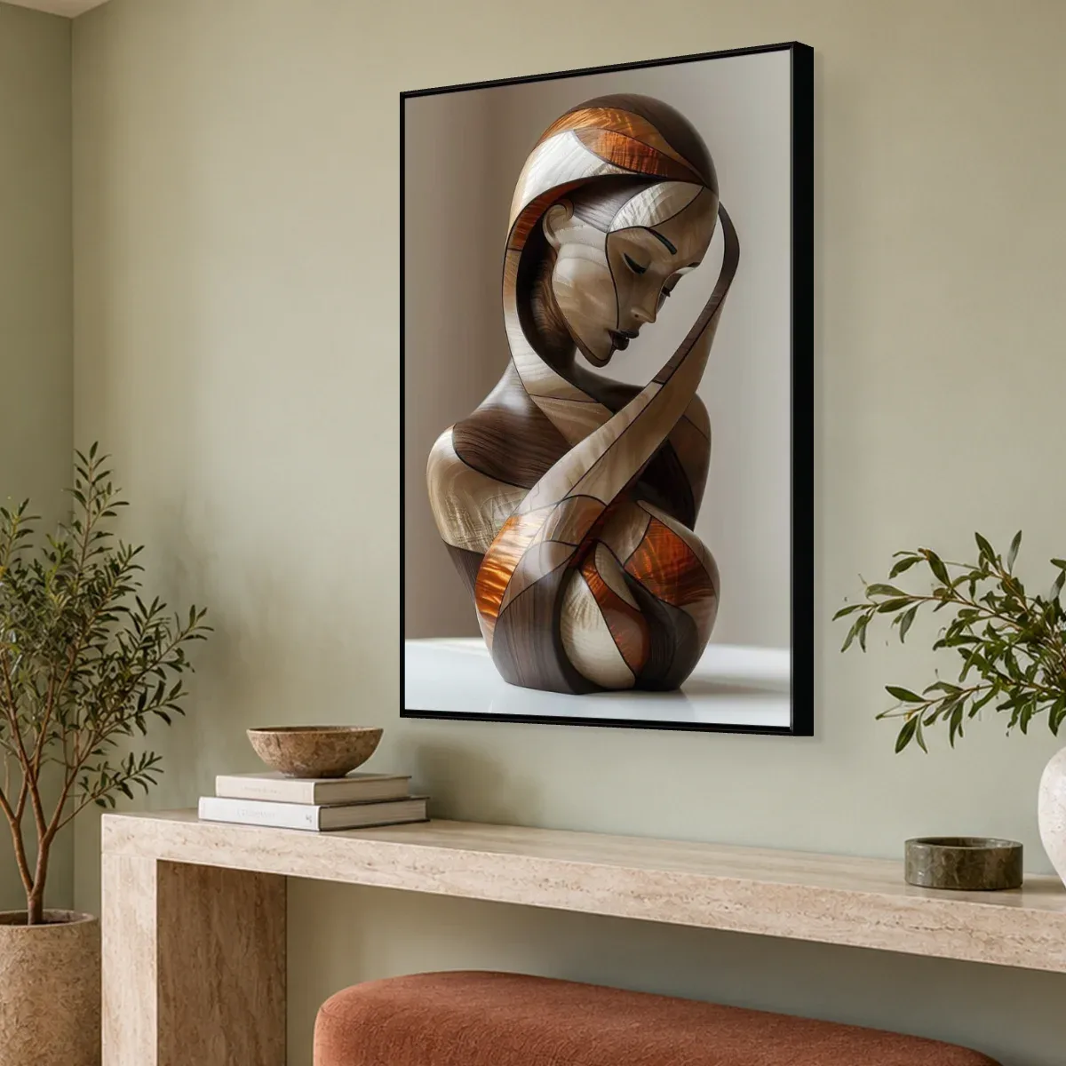 Quadro Decorativo Canvas Mulher Marchetada - ES0009
