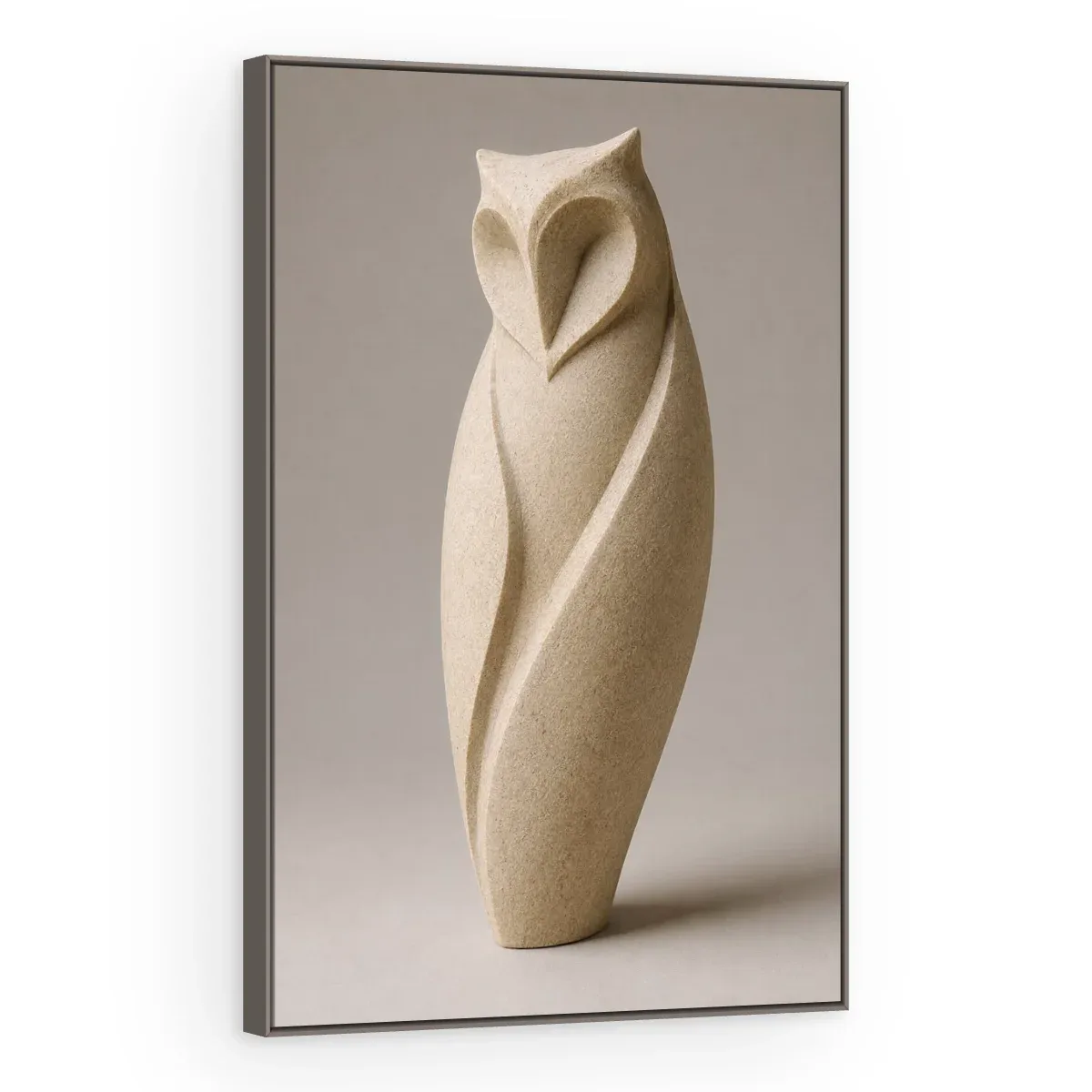 Quadro Decorativo Canvas Coruja Pedra - ES0011