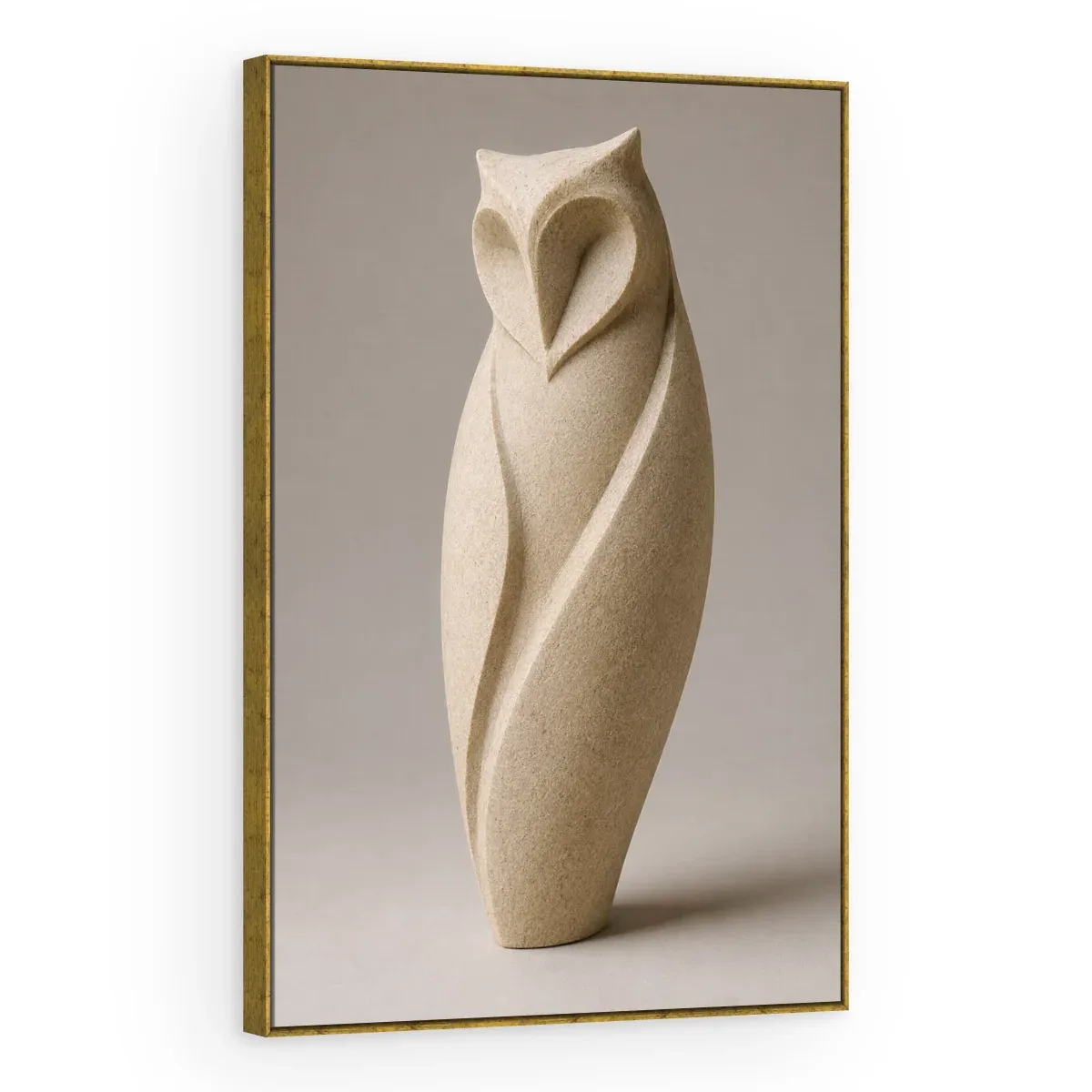 Quadro Decorativo Canvas Coruja Pedra - ES0011